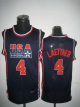 Men's Team USA #4 Christian Laettner Dark Blue 2012 USA Basketball Retro Stitched NBA Jersey