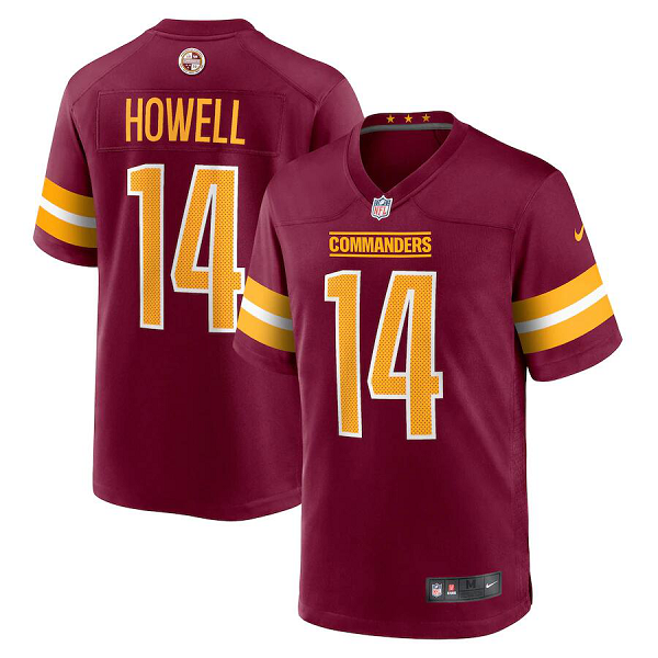 Men's Washington Commanders #14 Sam Howell Burgundy 2022 Draft Pick Player Game Nike NFL Jersey