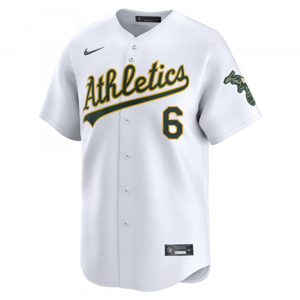 Men's Oakland Athletics Jordan Diaz Nike White Home Limited Player Jersey