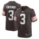 Men's Cleveland Browns Marquise Goodwin Nike  Brown Team Game Jersey