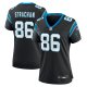 Women's Carolina Panthers Mike Strachan Nike  Black  Game Jersey