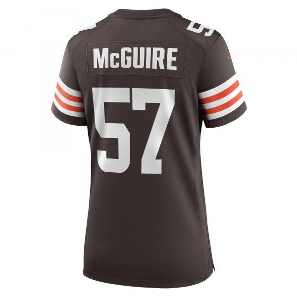 Women's Cleveland Browns Isaiah McGuire Nike  Brown Team Game Jersey