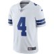 Men's Dallas Cowboys Dak Prescott Nike White Vapor Limited Player Jersey