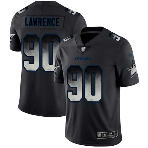 Dallas Cowboys #90 Demarcus Lawrence Black Men's Stitched NFL Vapor Untouchable Limited Smoke Fashion Jersey