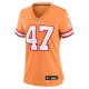 Women's Tampa Bay Buccaneers John Lynch Nike Orange Throwback Game Jersey