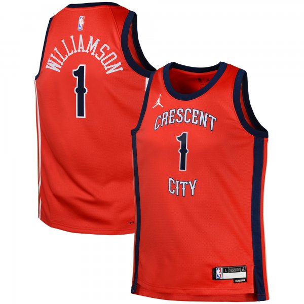 Swingman Jersey New Orleans Pelicans Zion Williamson Jordan Brand Red Statement