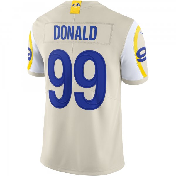 Men's Los Angeles Rams Aaron Donald Nike Bone Vapor Limited Jersey