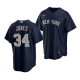 Men's New York Yankees #34 Spencer Jones 2022 MLB Draft Jersey Navy Alternate