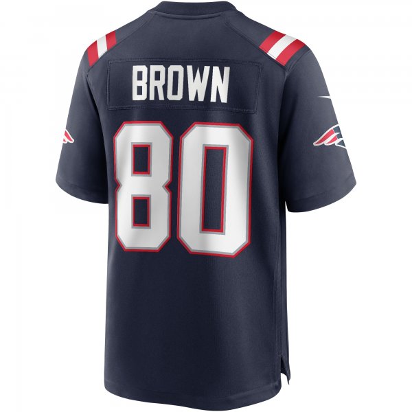 Men's New England Patriots Troy Brown Nike Navy Game Retired Player Jersey