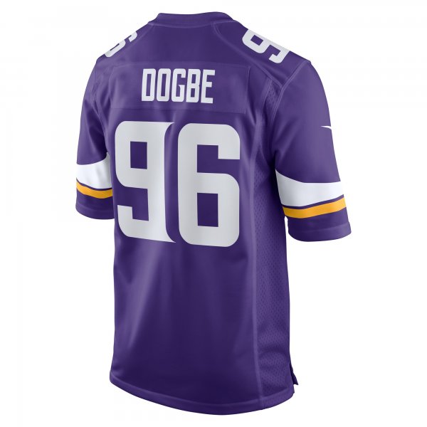 Men's Minnesota Vikings Michael Dogbe Nike  Purple Team Game Jersey