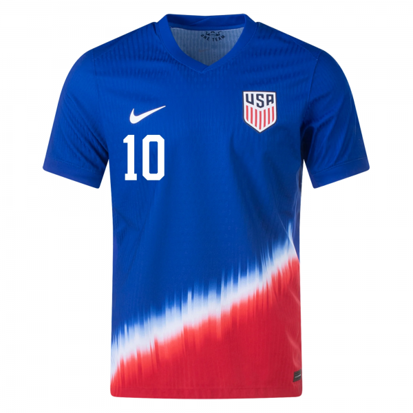 Nike United States Match Christian Pulisic Away Jersey 24/25 (Old Royal/Sport Red/White)