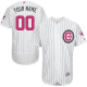 Chicago Cubs White Mother's Day Flex Base Men's Customized MLB Jersey