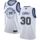 Nike Golden State Warriors #30 Stephen Curry White Throwback The Finals Patch Youth NBA Swingman Hardwood Classics Jersey