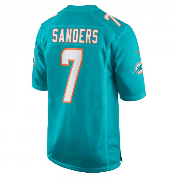 Men's Miami Dolphins Jason Sanders Nike Aqua Game Jersey