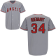 Los Angeles Angels of Anaheim #34 Nick Adenhart Stitched Grey MLB Jersey