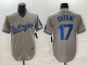 Men's Los Angeles Dodgers #17 Nike Grey Shohei Ohtani Jersey