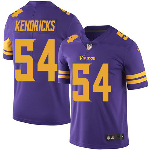 Nike Minnesota Vikings #54 Eric Kendricks Purple Men's Stitched NFL Limited New Color Rush Jersey