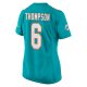 Women's Miami Dolphins Skylar Thompson Nike  Aqua Team Game Jersey