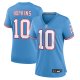 Women's Tennessee Titans DeAndre Hopkins Nike Light Blue Oilers Throwback Player Game Jersey