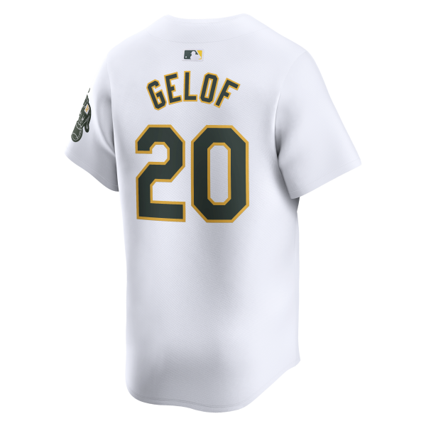 Youth Oakland Athletics Zack Gelof Nike White Home Limited Player Jersey