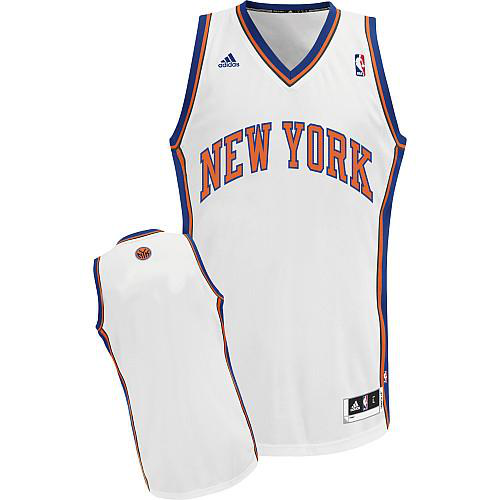 Men's Revolution 30 New York Knicks Blank White Stitched NBA Jersey