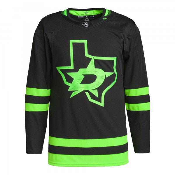 Men's Dallas Stars adidas Black Alternate Primegreen Jersey