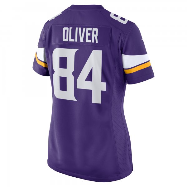 Women's Minnesota Vikings Josh Oliver Nike Purple Game Player Jersey