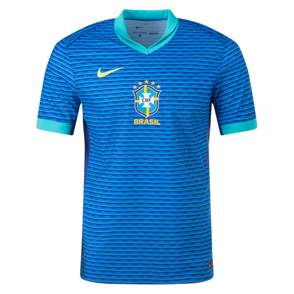Nike Brazil Away Jersey 24/25 Soar/Dynamic Yellow)