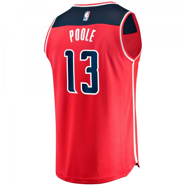 Youth Washington Wizards Jordan Poole Fanatics Red Fast Break Player Jersey - Icon Edition