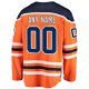 Men's Edmonton Oilers Fanatics Orange Home Breakaway Custom Jersey