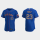 Men's #23 Javier Baez New York Mets Flex Base Royal Jersey