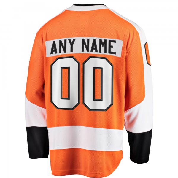 Men's Philadelphia Flyers Fanatics Orange Home Breakaway Custom Jersey