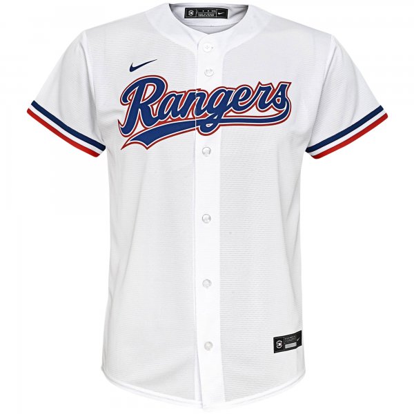 Youth Texas Rangers Nike White Home Replica Team Jersey