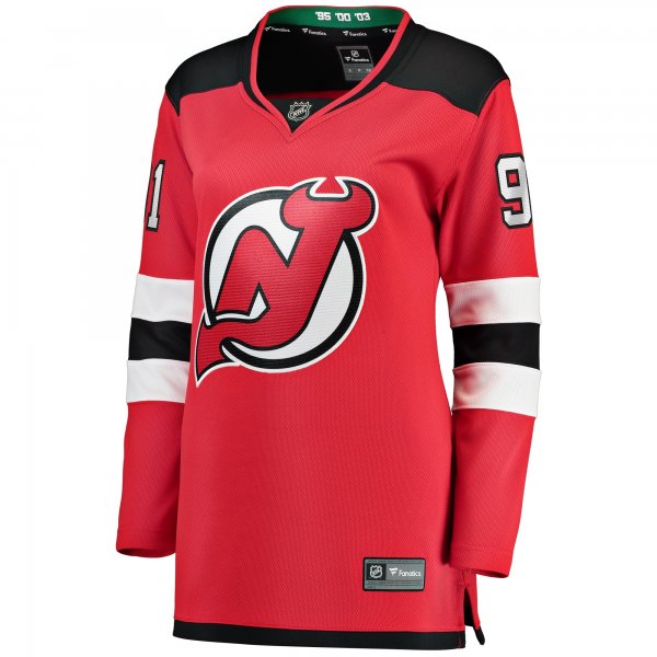 Women's New Jersey Devils Dawson Mercer Fanatics Red Home Breakaway Jersey