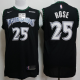 Men's Nike Minnesota Timberwolves #25 Derrick Rose Black Swingman Hardwood Classics NBA Jersey