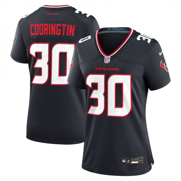 Women's Houston Texans Brandon Codrington Nike Navy Team Game Jersey