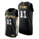 Men's San Antonio Spurs #11 Joshua Primo Golden Edition Black Jersey