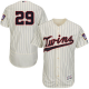 Minnesota Twins #29 Rod Carew Cream Strip Flexbase Collection Stitched MLB Jersey