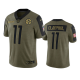 Pittsburgh Steelers Chase Claypool Olive 2021 Salute To Service Limited Men's NFL Jersey