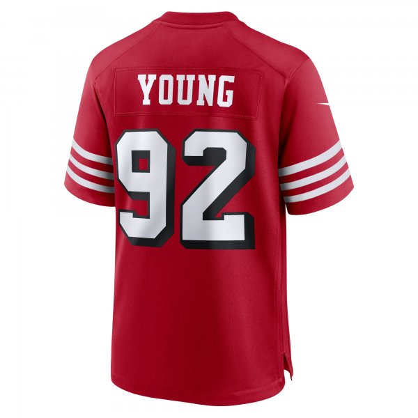 Men's San Francisco 49ers Chase Young Nike Scarlet Alternate Game Jersey