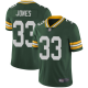 Green Bay Packers #33 Aaron Jones Green Team Color Youth Stitched NFL Vapor Untouchable Limited Jersey