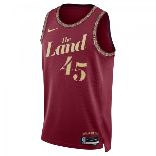 Unisex Cleveland Cavaliers Donovan Mitchell Nike Wine 2023/24 Swingman Jersey - City Edition