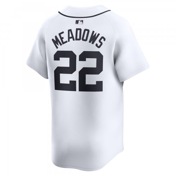 Men's Detroit Tigers Parker Meadows Nike White Home Limited Player Jersey