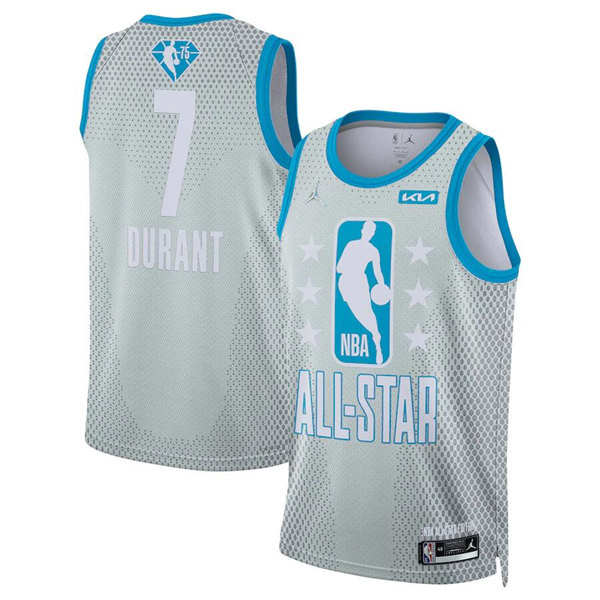 Men's 2022 All-Star #7 Kevin Durant Gray Stitched Basketball Jersey