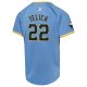 Youth Milwaukee Brewers Christian Yelich Nike Powder Blue City Connect Limited Player Jersey