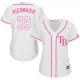 Tampa Bay Rays #39 Kevin Kiermaier White/Pink Fashion Women's Stitched MLB Jersey