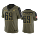 Philadelphia Eagles Landon Dickerson Olive 2021 Salute To Service Men's Limited NFL Jersey