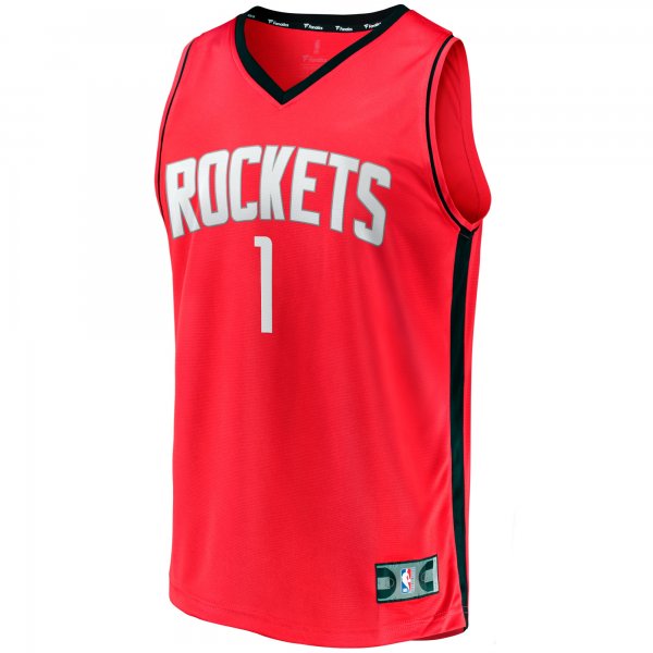 Men's Houston Rockets Amen Thompson Fanatics Red  Fast Break Replica Jersey - Icon Edition