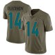 Nike Jacksonville Jaguars #14 Justin Blackmon Olive Men's Stitched NFL Limited 2017 Salute to Service Jersey