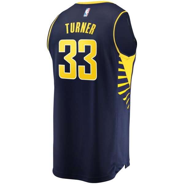 Men's Indiana Pacers Myles Turner Fanatics Navy Fast Break Replica Jersey - Icon Edition